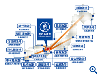 中之島漁港マップ